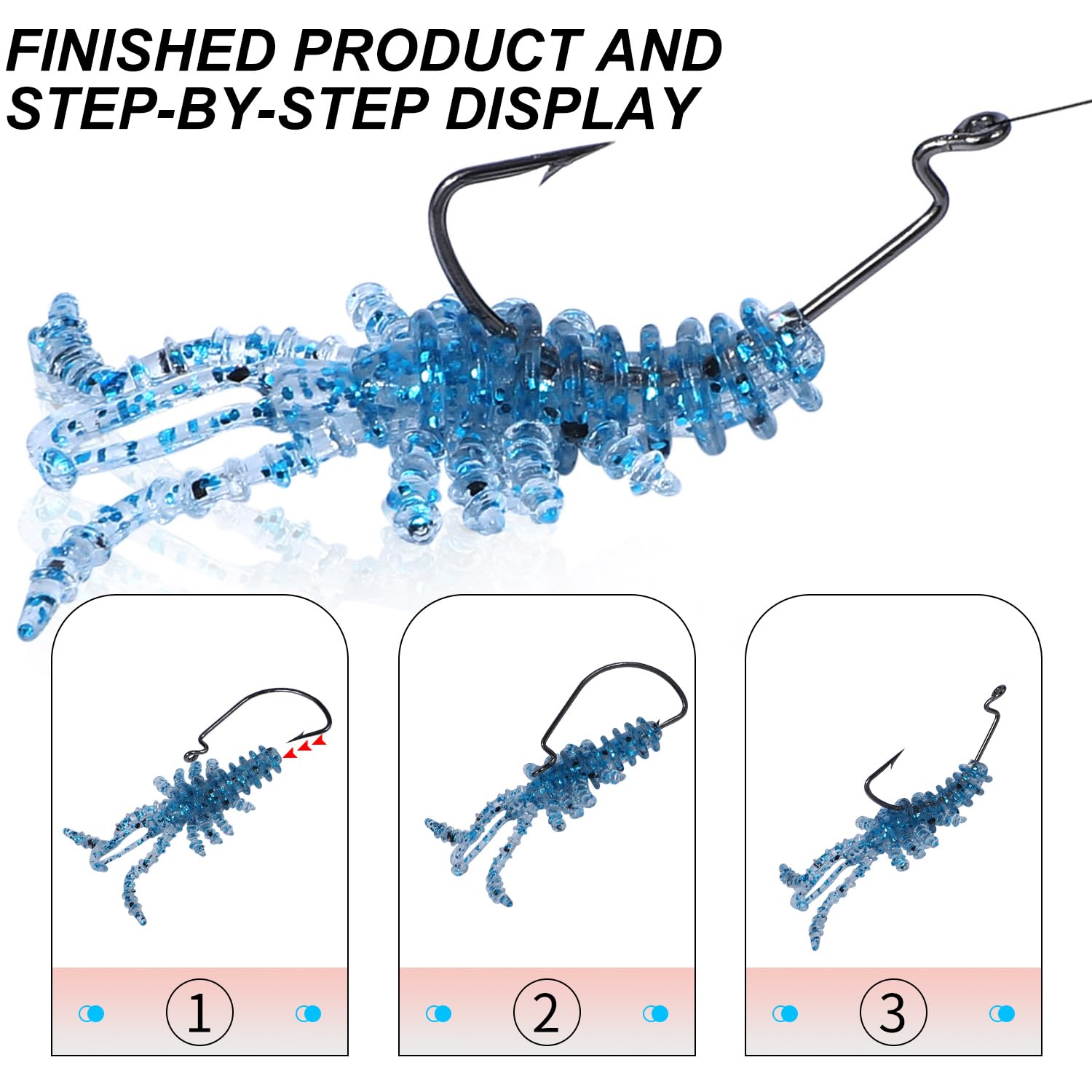 Sougayilang Fishing Lures Kit for Freshwater Bait Tackle Kit for Bass Trout Salmon Fishing Accessories Tackle Box-I 3