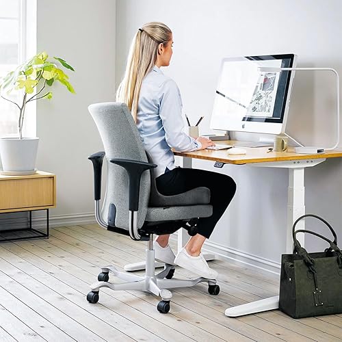 Miniatura 7 de Cojín de asiento de oficina para apoyo de glúteos y espalda, almohadas grandes de espuma viscoelástica para el coxis para sentarse, almohada de