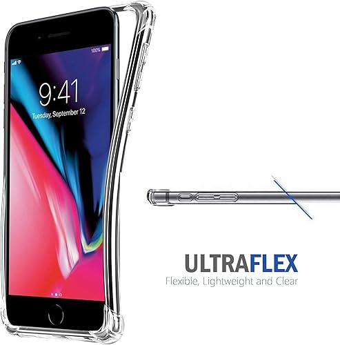 Miniatura 3 de CasesOnDeck - Funda compatible con Apple iPhone 7  Apple iPhone 8 (4.7 pulgadas) iPhone 8, funda de TPU delgada y transparente flexible con
