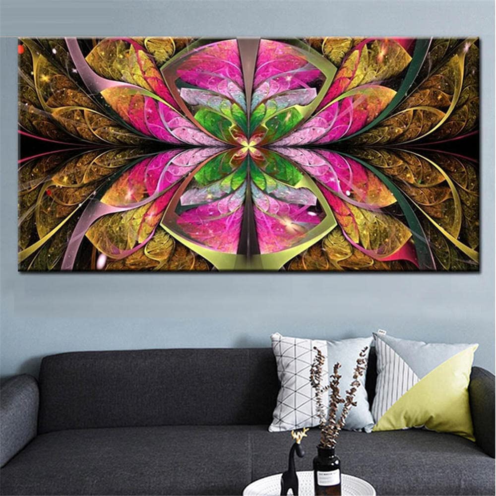 Kit diamond painting 5D luxe grand format mandala strass carrés point de croix