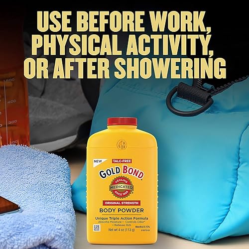 Miniatura 5 de Gold Bond Polvo corporal medicado sin talco, fuerza original, 4 onzas (paquete de 4)