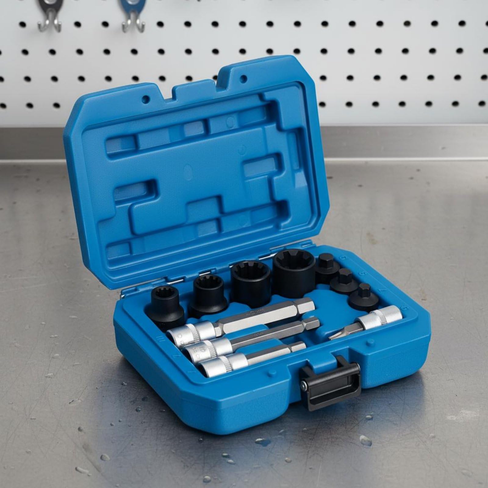 11 Pièces Outil Recul D'étrier Coffret Complet Outil Repousse-Piston d’étrier Compatibilité Large pour Mécaniciens, Bricoleurs, Garage, Atelier