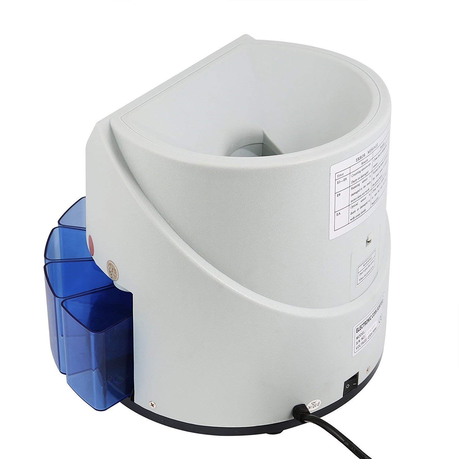 Macchina automatica per contare monete del Regno Unito, ad alta velocità 300 monete/min, contatore elettronico di monete e contatore di lotti, compatibile con valuta sterlina e GBP