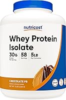 Vista 6 de Nutricost - Proteína aislada de suero de leche, sabor fresa y acai, 2 libras