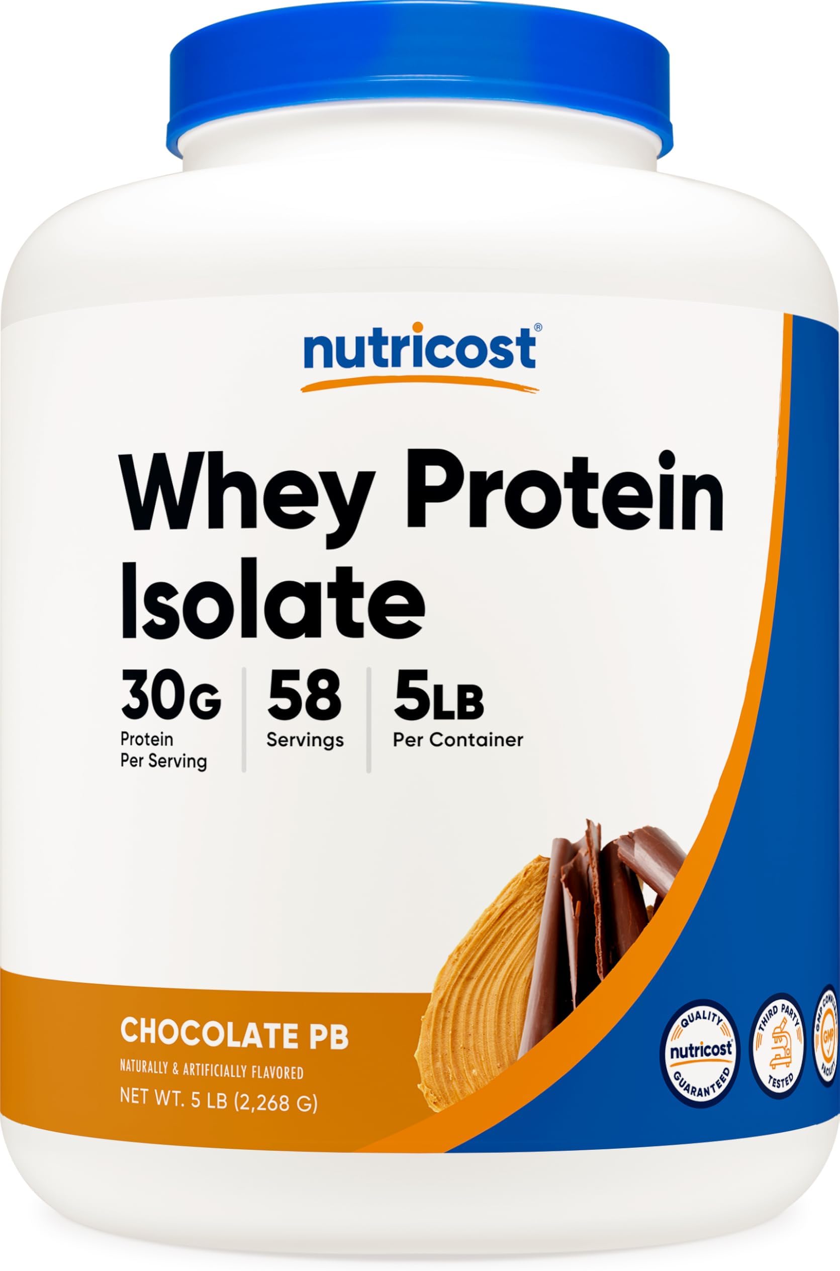 Whey Protein Isolate (Chocolate Peanut Butter, 5 Pound) Protein Powder