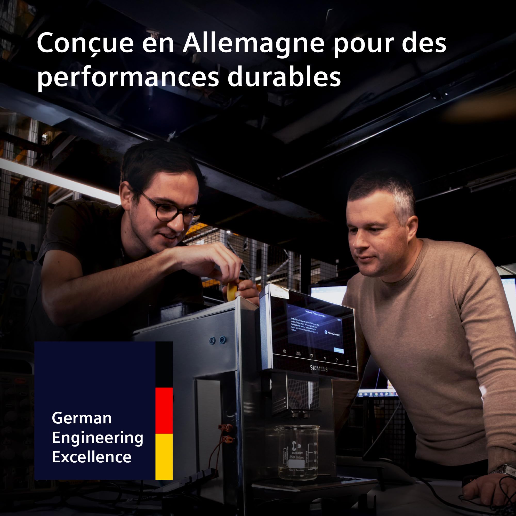 SIEMENS Machine à café entièrement automatique, EQ700 iAroma, écran tactile, Cold Brew et Slow Brew, application Home Appliances, morning haze, TP725E01