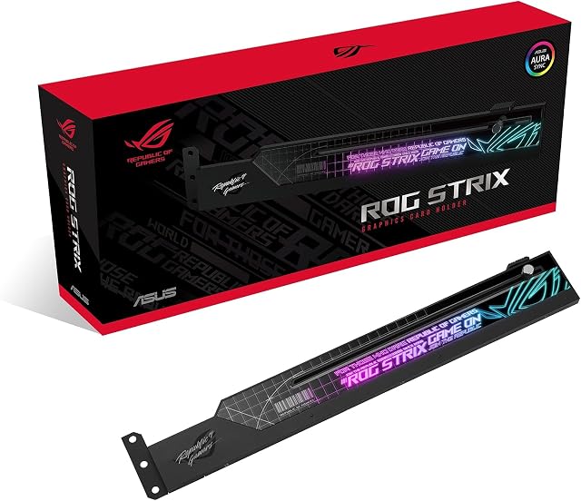 ASUS ROG Strix PCI-E x8 GDDR6 Graphics Card Holder ARGB