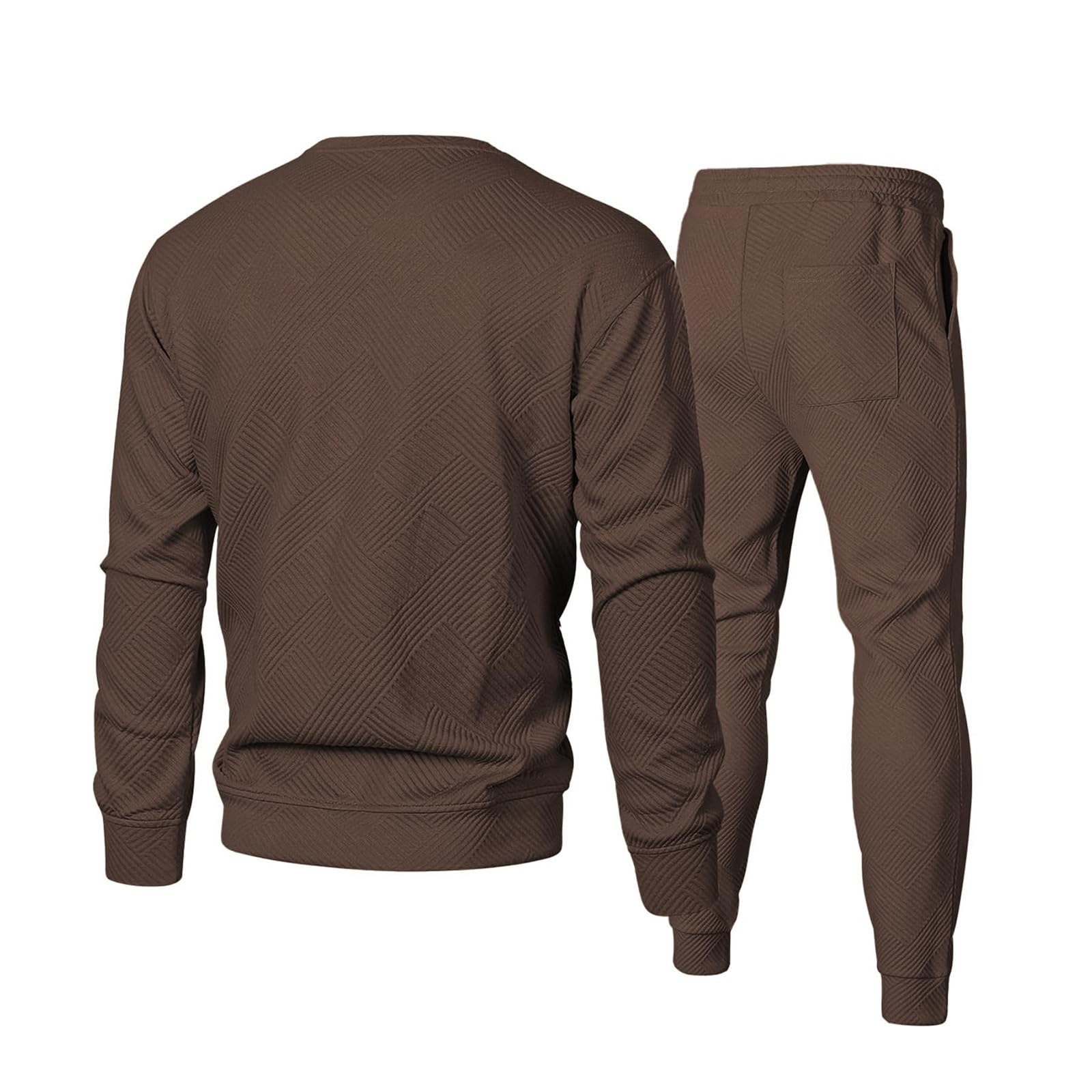 Set di tuta da uomo, 2 pezzi, felpa e jogging, abbigliamento sportivo casual blu da uomo, abbigliamento da casa in morbido cotone, tuta leggera e confortevole per allenamento in palestra o relax