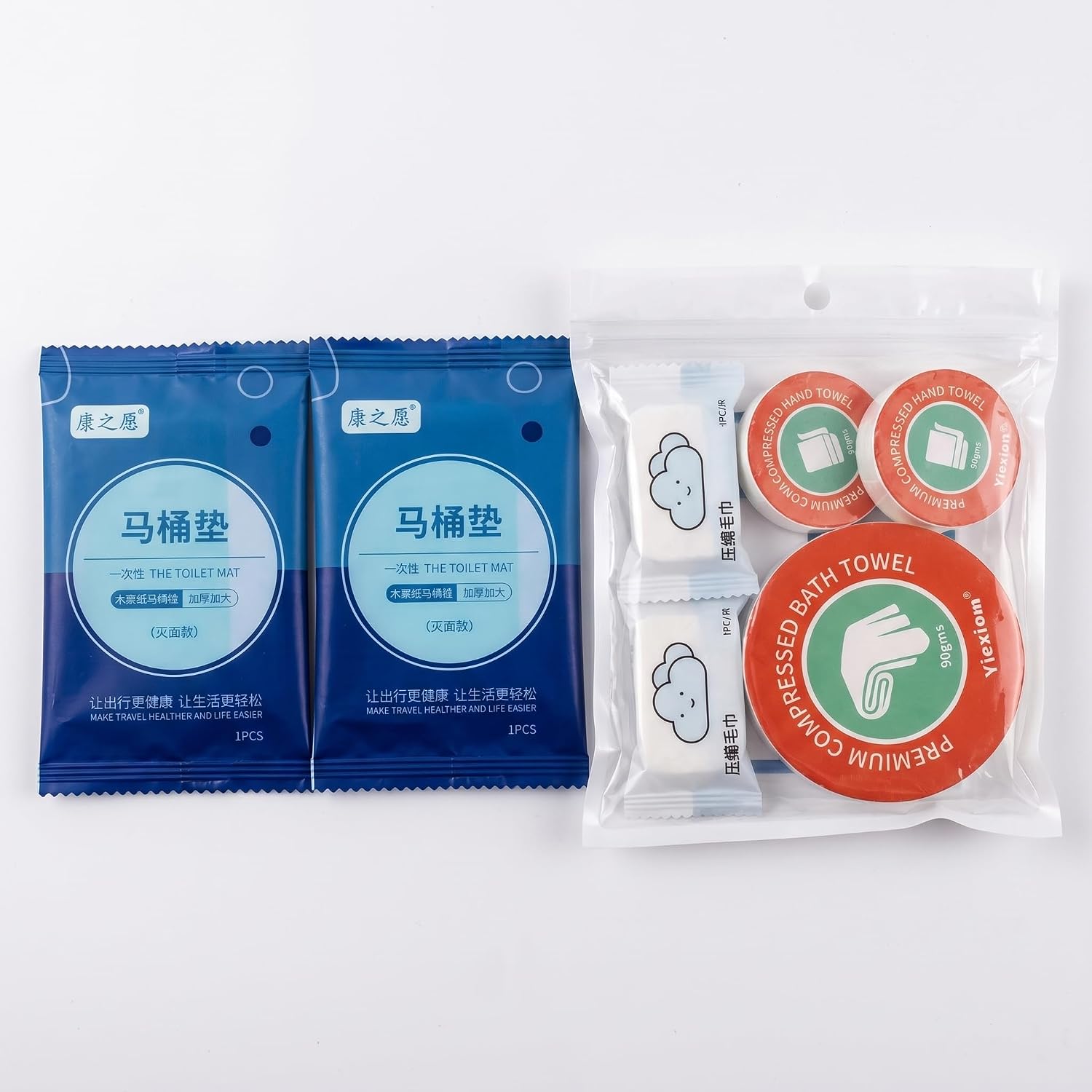 1-Day Kit with 10 Toilet Seat Covers