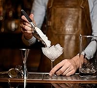 Vista 3 de Cuchara de hielo de acero inoxidable de 6 onzas con mango de buen agarre, para cocina, congelador, comida para perros, palomitas, apta