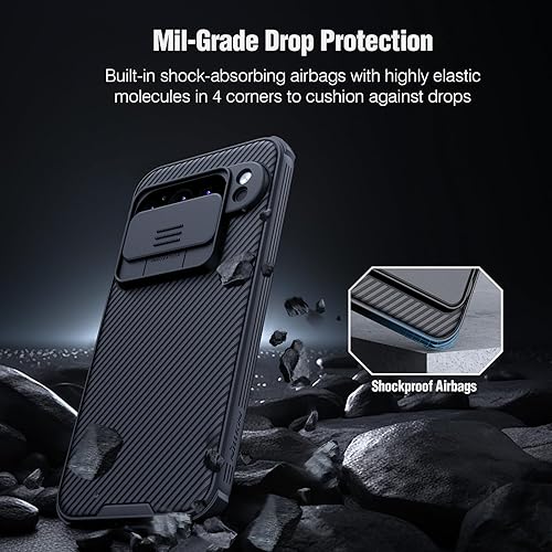 Miniatura 3 de Nillkin Camshield - Funda para Google Pixel 7 Pro, cubierta deslizante para cámara, protección de lente, antiarañazos, delgada, a prueba de golpes,
