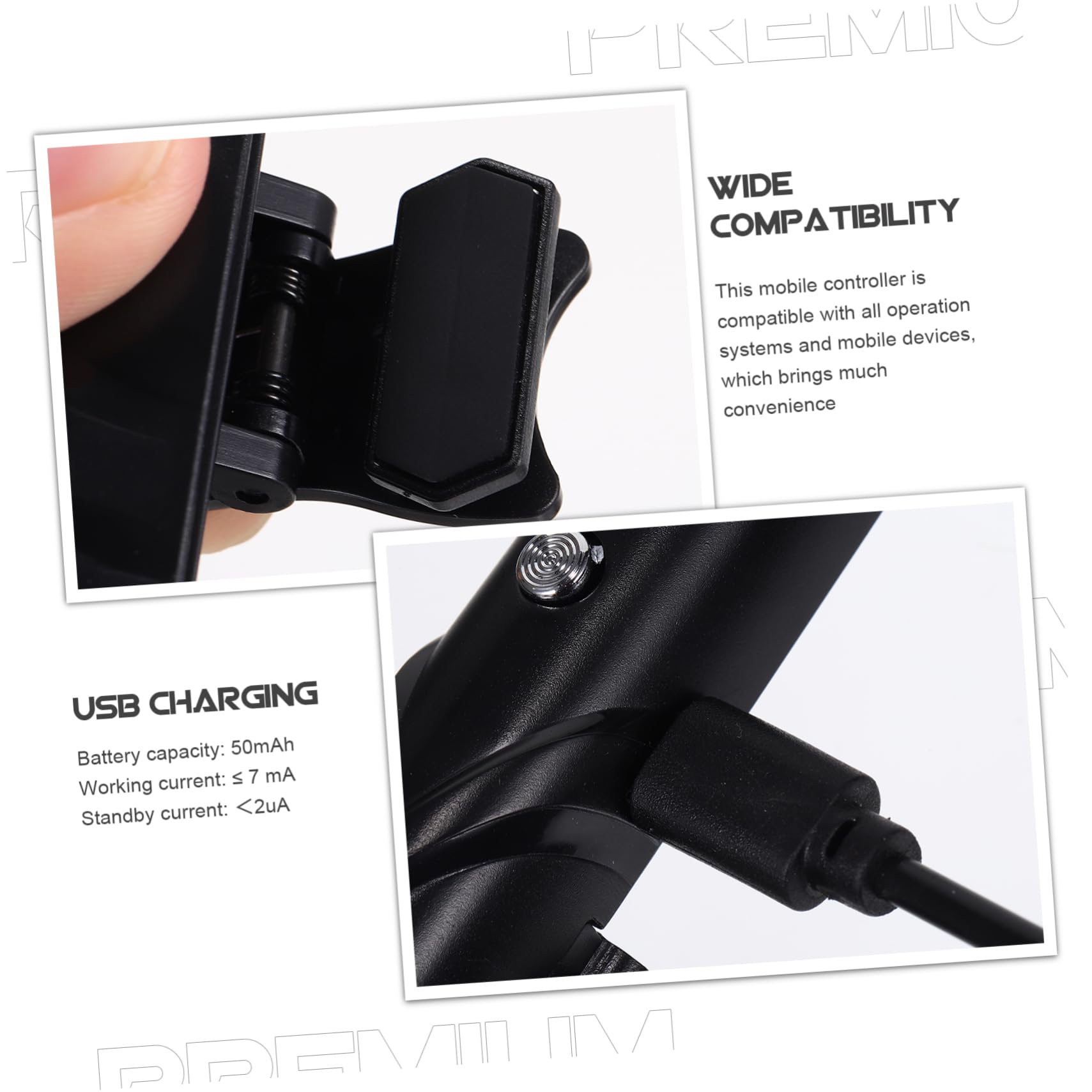 Artibetter Mango para Juegos de Teléfono Gatillo Ajustable y Diseño Ergonómico, Accesorios para Juegos Móviles Compatibles Dispositivos Móviles en Gaming