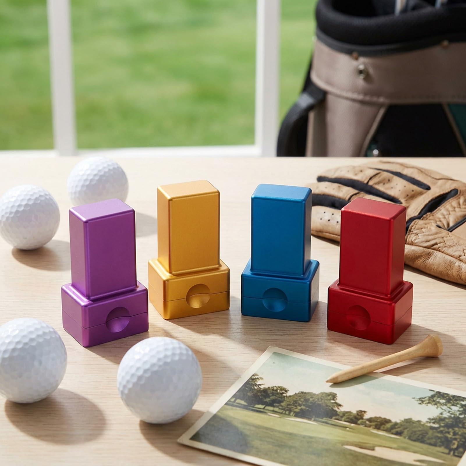 Drawelry Timbro Personalizzato per Pallina da Golf, autoadesivo con monogramma Nome Logo Iniziale, Accessori Palline da Golf