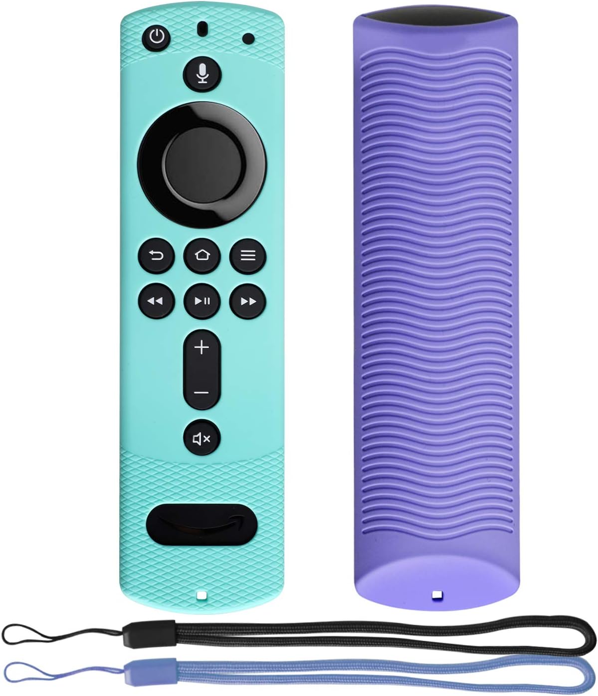 Remote Cover for Fire TV Stick 4K QCUTE Shockproof Silicone Remote Case Shockproof for Fire TV Cube/Fire TV (3rd Gen) Compatible with All-New 2nd Gen Alexa Voice Remote Control with Lanyard