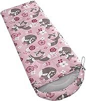 Vista 4 de AILONEN Cute Frog Green - Saco de dormir para acampar, ligero e impermeable, 3 estaciones de clima cálido y fresco, compresión portátil de viaje