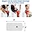 LiteTour 10-Pack Large TENS Electrode Pads - 3.5mm Snap Connectors - High Conductivity, Reusable Electrodes Pads for TENS Massager and Muscle Stimulation
