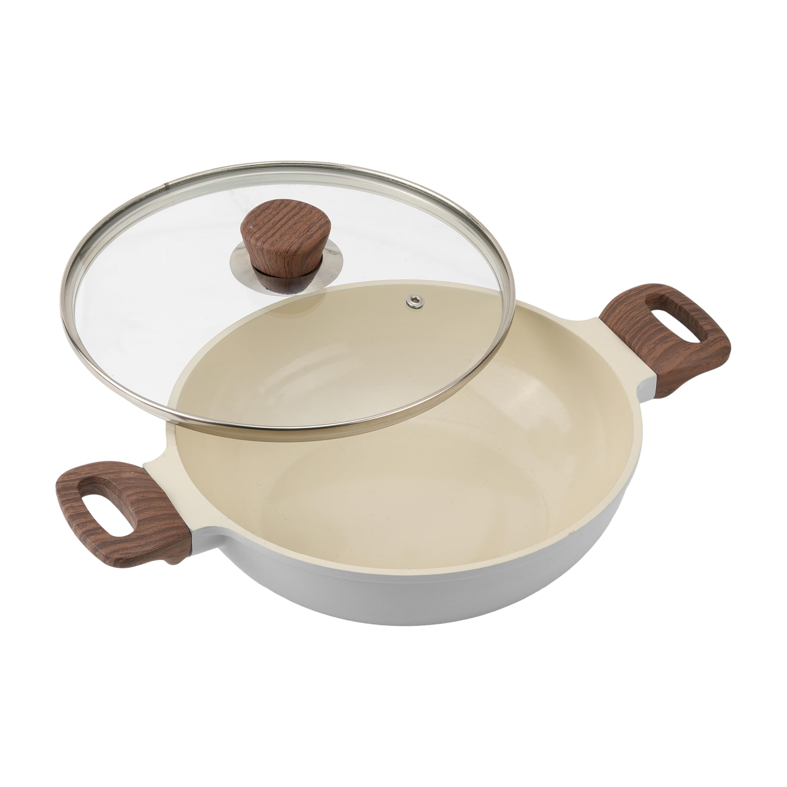 Vinod Ceravit Ceramic Kadai - Non Stick & Healthy Cookware -1
