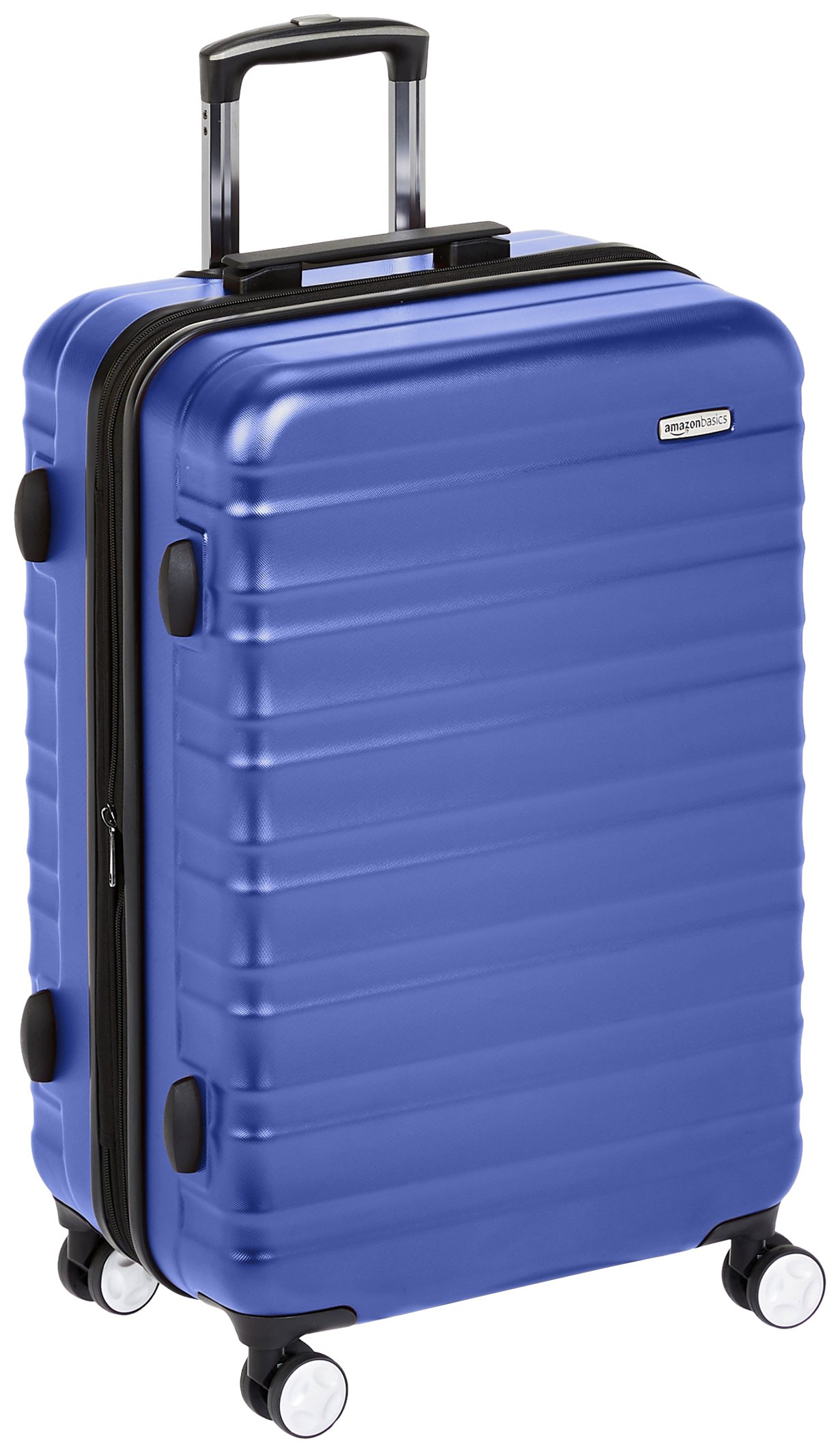 Amazon Basics Hardside Spinner Luggage with Built-In TSA Lock - 24-Inch (60cm), Material: Polycarbonate, Blue