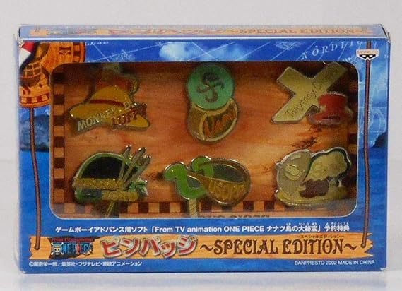 Amazon One Piece ワンピース ピンバッジ スペシャルエディション ゲームボーイアドバンス ナナツ島の大秘宝 予約特典 バッジ おもちゃ