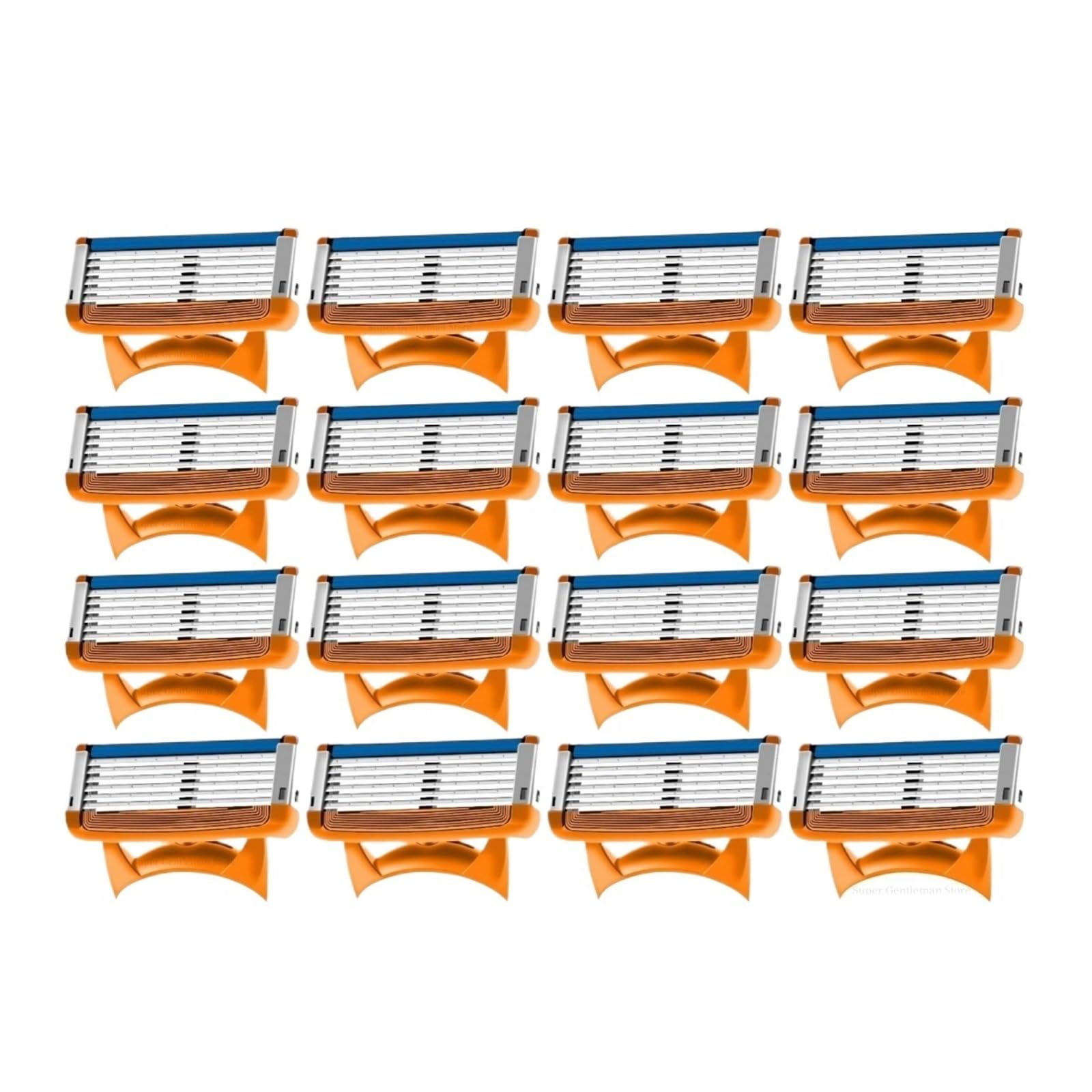 Rasierklingen, manuelle Ersatzklingen, kompatibel mit Fusion, 5 | 48 Stück Rasiermaschine, Rasierklingen aus rostfreiem Stahl, wasserdichter Anzug,(16 PCS)