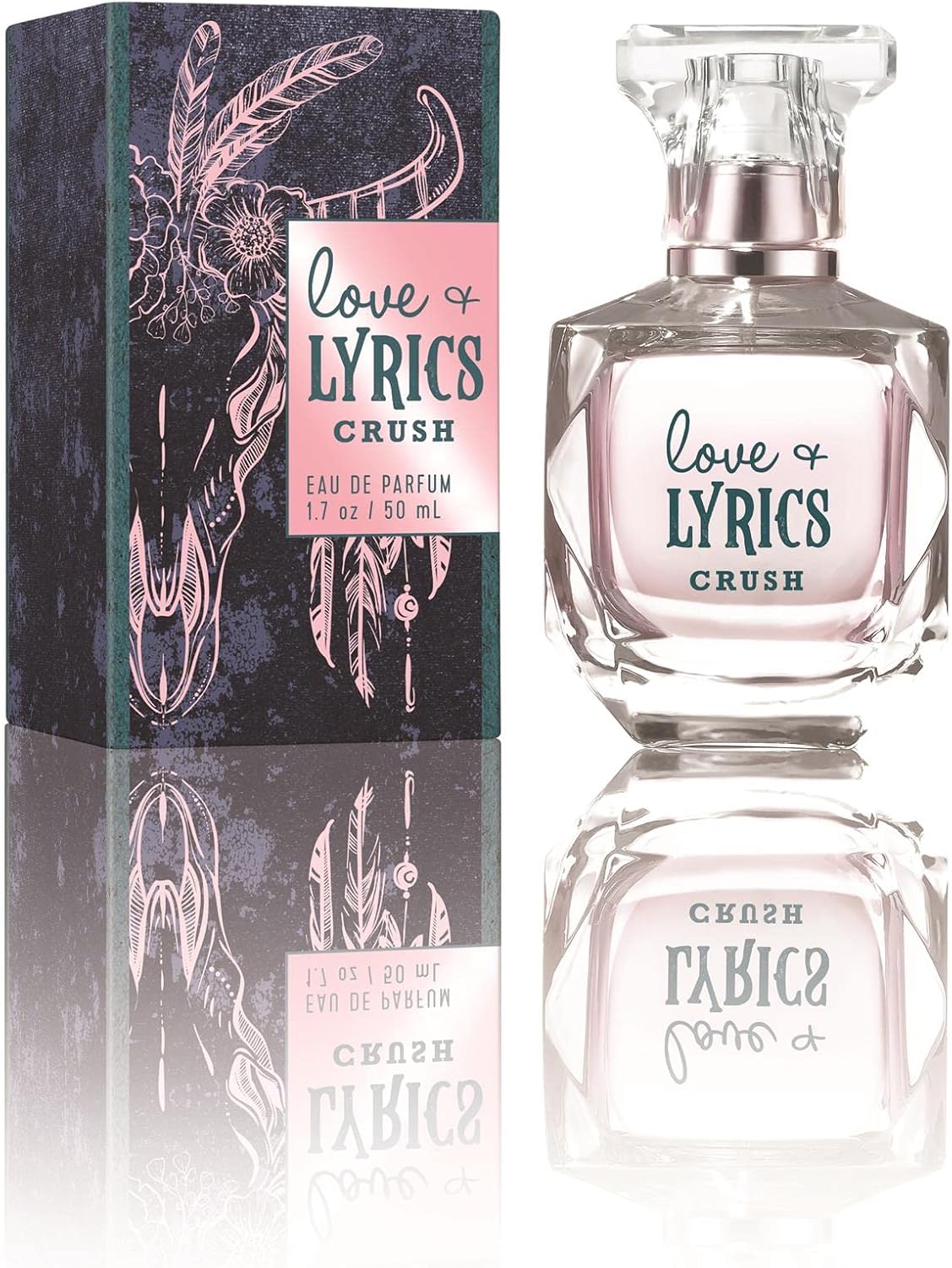 Tru Western Love & Lyrics Crush Women’s Perfume Spray, Eau de Parfum, Bergamot, Pink Peony, Honeydew & Creamy Musk Notes, 1.7 fl oz (50 ml)