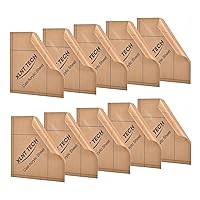 Vista 1 de Paquete de 10 láminas acrílicas fundidas transparentes de 12 x 12 pulgadas (0.118 pulgadas de grosor), láminas de plástico de plexiglás transparente