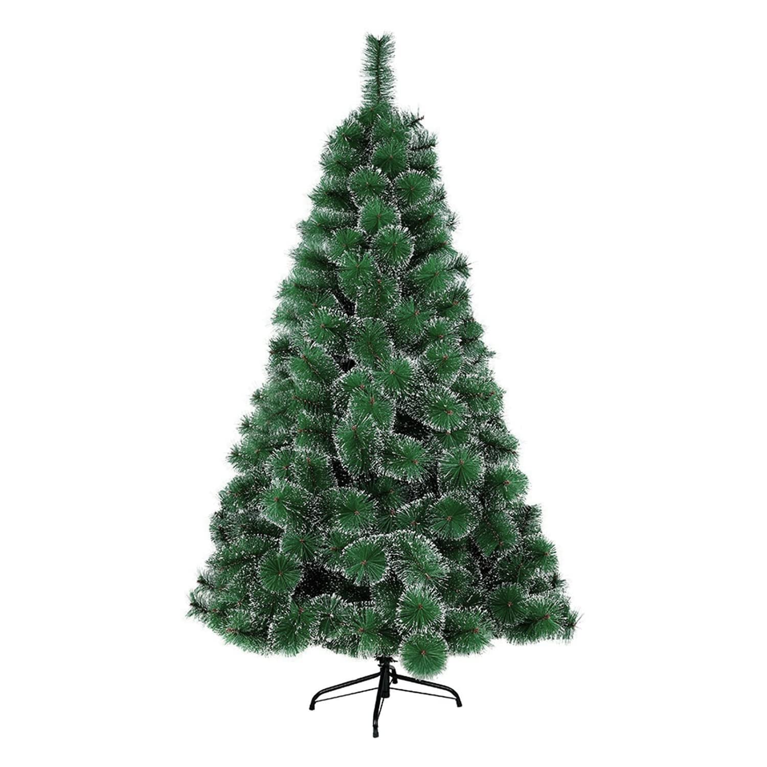 GREATOYAR Árbol de Navidad, Árbol de Navidad Artificial, Material PVC Aguja de Pino, Hogar Salón Oficina, Decoración para Navidad, con Soporte de Metálico, Fácil Montaje, Altura 180cm, Pino con Nieve