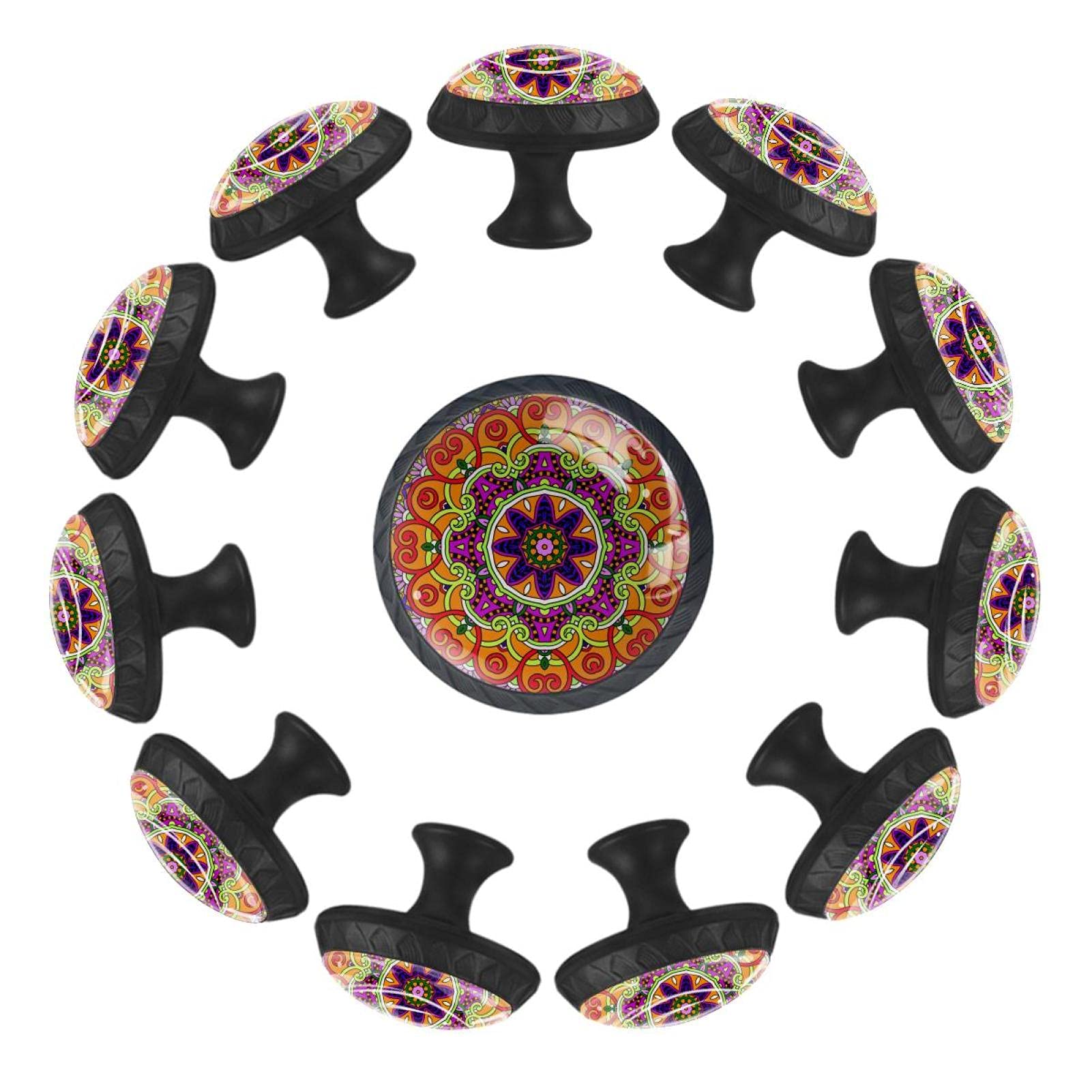 Boutons de tiroir en dentelle orange pour sublimer la commode de chambre