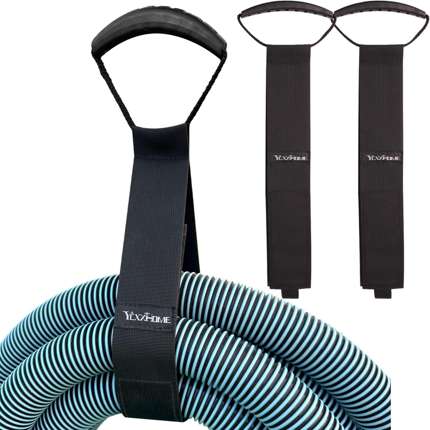 2 Pcs Heavy Duty Nylon Cable Strap Cord Storage Carrying Strap Organizer for Home Office Garden Hose Holder Strap with Carrying Handle for Various Cords Garden Equipment Swimming Pool Garage Tool