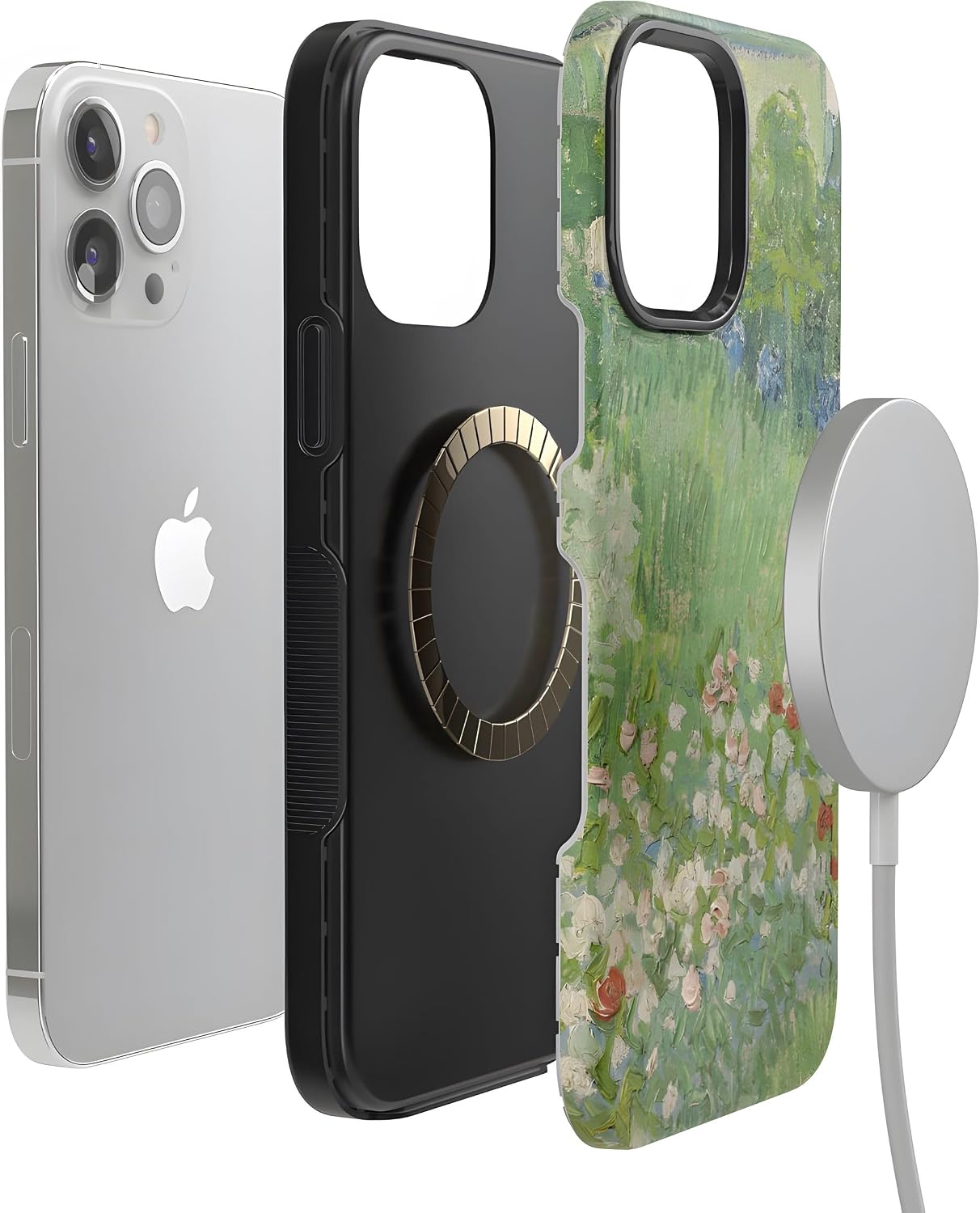 Casely iPhone 13 Pro Case | Van Gogh | Vincent's Admired Garden | Bold Protective Design | Compatible with MagSafe