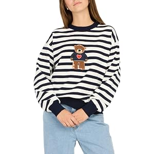 Forever 21 womens Sweater With Chenille Graphic
