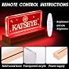 Lámpara LED de neón de 7 colores de Japior para Katse, luz nocturna USB de acrílico | brillo ajustable, lámpara decorativa alimentada por USB, regalo de cumpleaños para fans de K-pop para dormitorio, escritorio, ambiente del hogar 5
