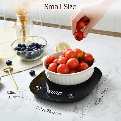Miniatura 10 de arboleaf Báscula de alimentos recargable, básculas digitales de peso gramos y onzas, básculas de cocina de peso digital, básculas de medición
