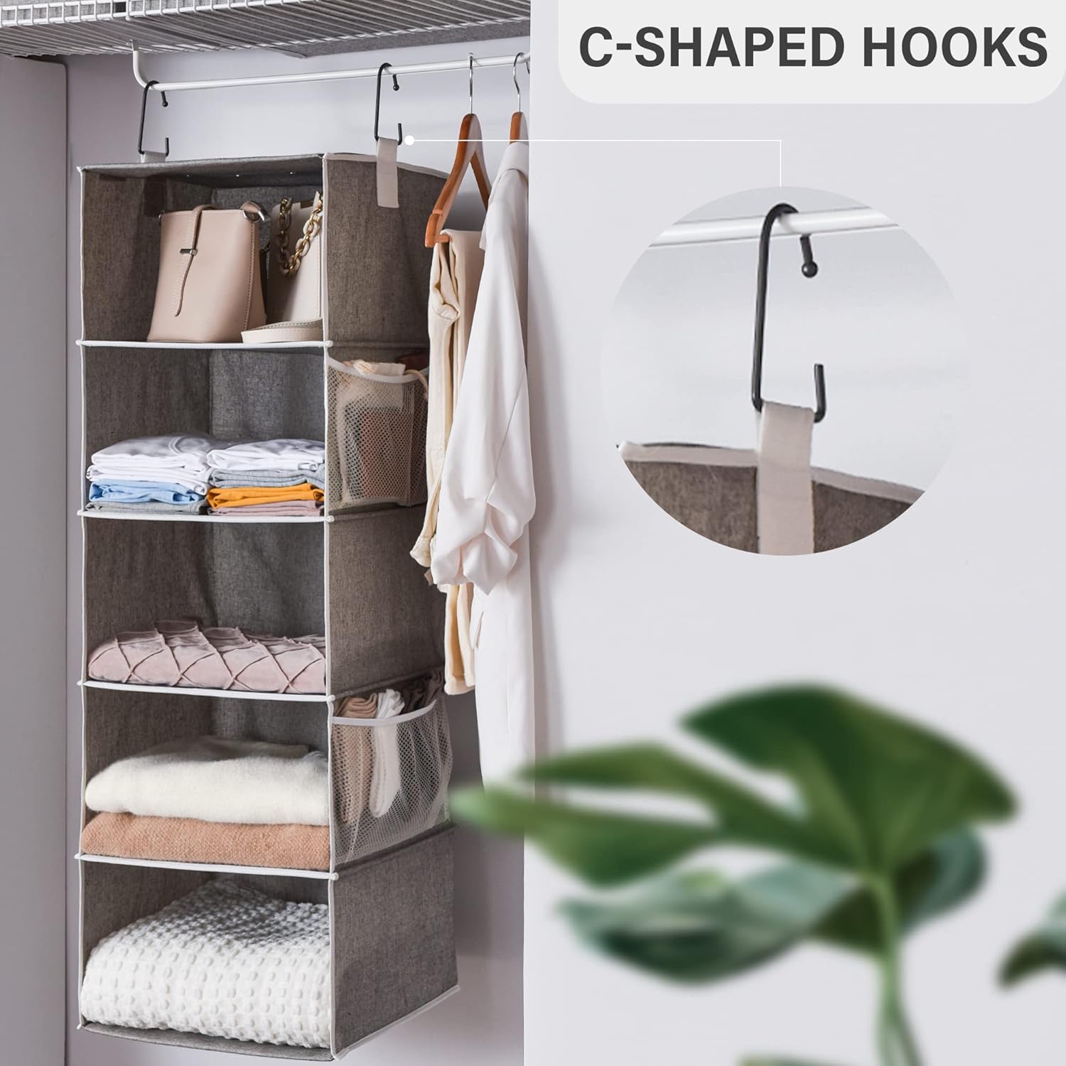StorageWorks Hanging Closet Organizer
