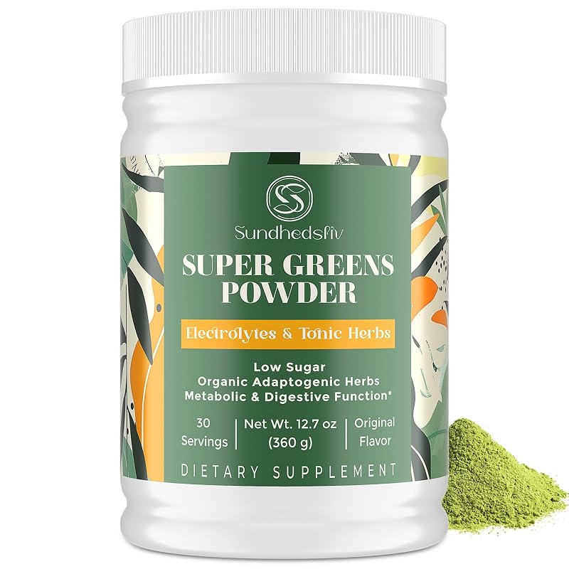 Sundhedsliv Suplemento em pó com chlorella, spirulina e eletrólitos, 30 porções, 360 g