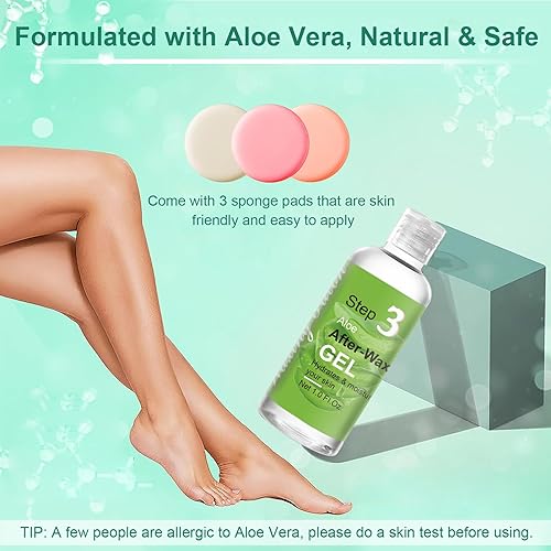 Miniatura 4 de Mini gel de aloe vera portátil para viajes, sin perfume, calmante y humedad, para cara, piel, cabello, alivio de quemaduras solares, 3 botellas