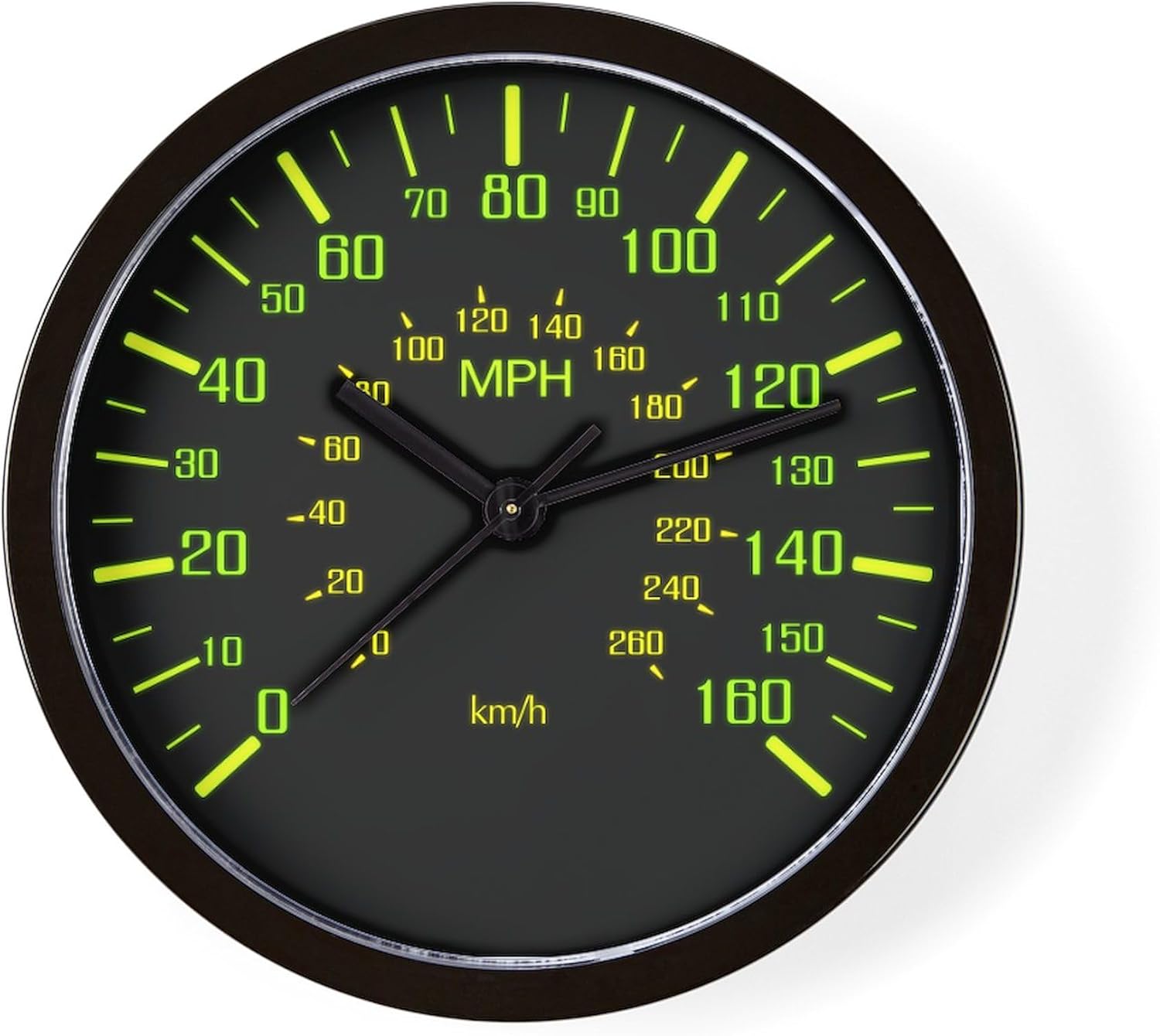 CafePress Speedometer Clock 10" Wall Clock for Livingroom, Kitchen, or Office