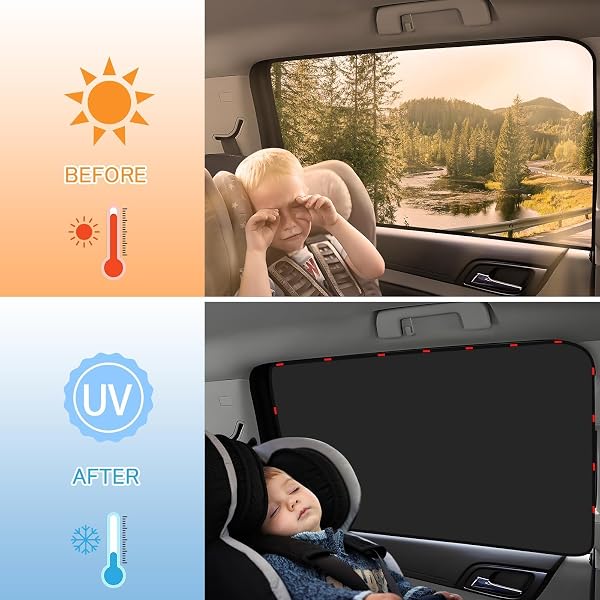 HJXCFUCDV Seitenscheibe Sonnenschutz Auto, für Volvo S40 S60 S80 S90 XC40 XC60 XC90 C30 C70 V40 V60 V90 S90 S60L Auto Verdunkelung Fenster Heckscheibe Seitenscheibe, UV-Schutz Hitzeschutz,A - 4