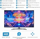 RegiisJoy Pandora's Box 70S Console de Jeu Rétro 30 000 en 1 pour PC, Projecteur et TV, 2 à 4 Joueurs, 1280 x 720, Jeux 3D, Recherche/Cache/Enregistrement/Chargement/Pause, Liste des Favoris - 3