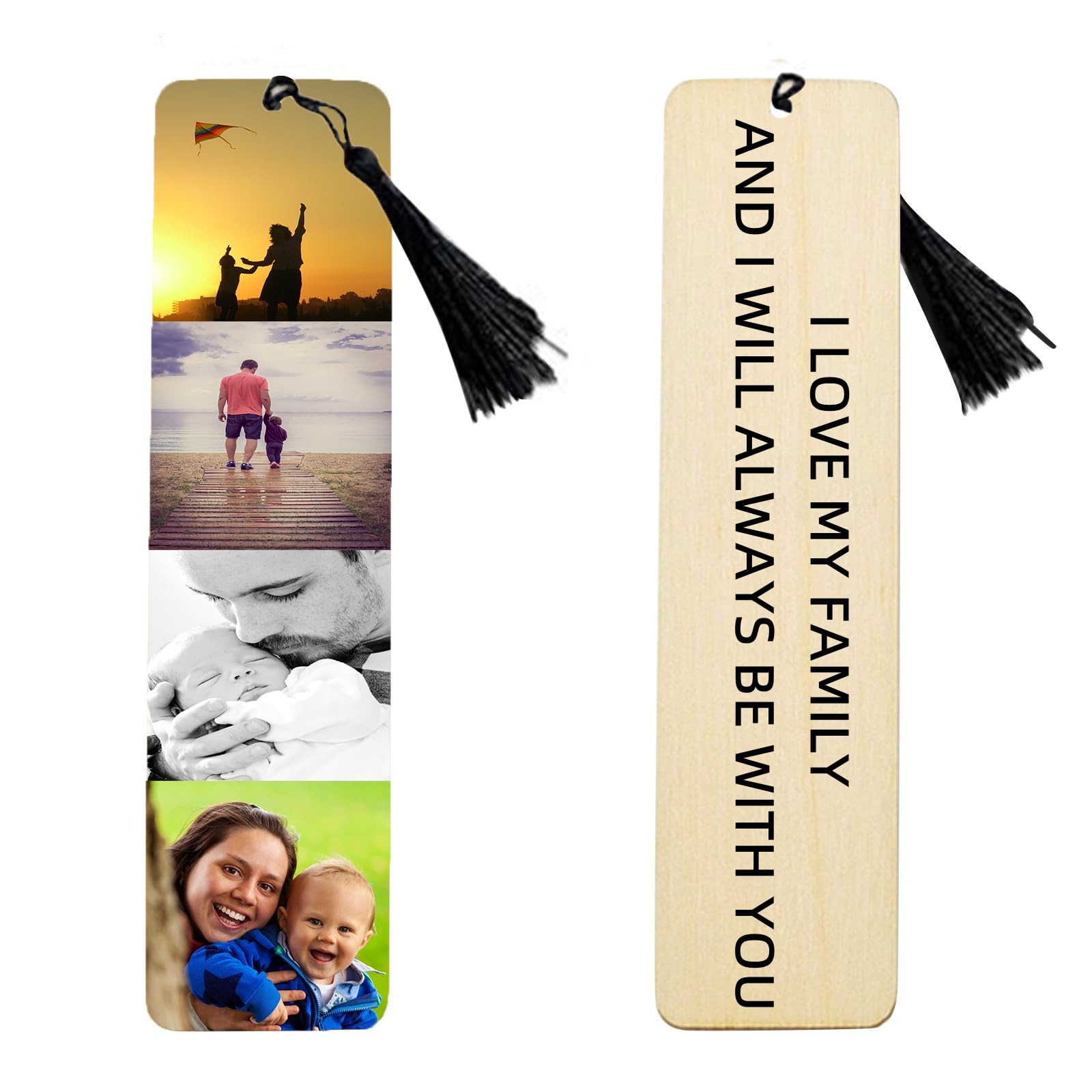 Marcapaginas Personalizado,Marcapaginas con Fotos y Texto,Marcapaginas Originales,Madera,Marcapaginas Profesora,Regalos para Profesoras (4fotos)