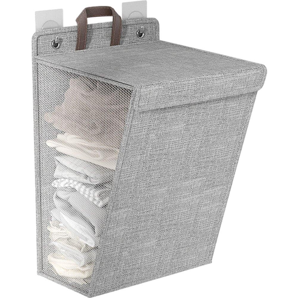 Panier de rangement de vêtements sales pliable mural pour en finir avec le linge au sol