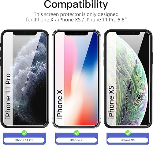 Miniatura 37 de NEW'C - Paquete de 3 protectores de pantalla para iPhone 14, iPhone 13, iPhone 13 Pro (6.1 pulgadas), protección mejorada de vidrio templado