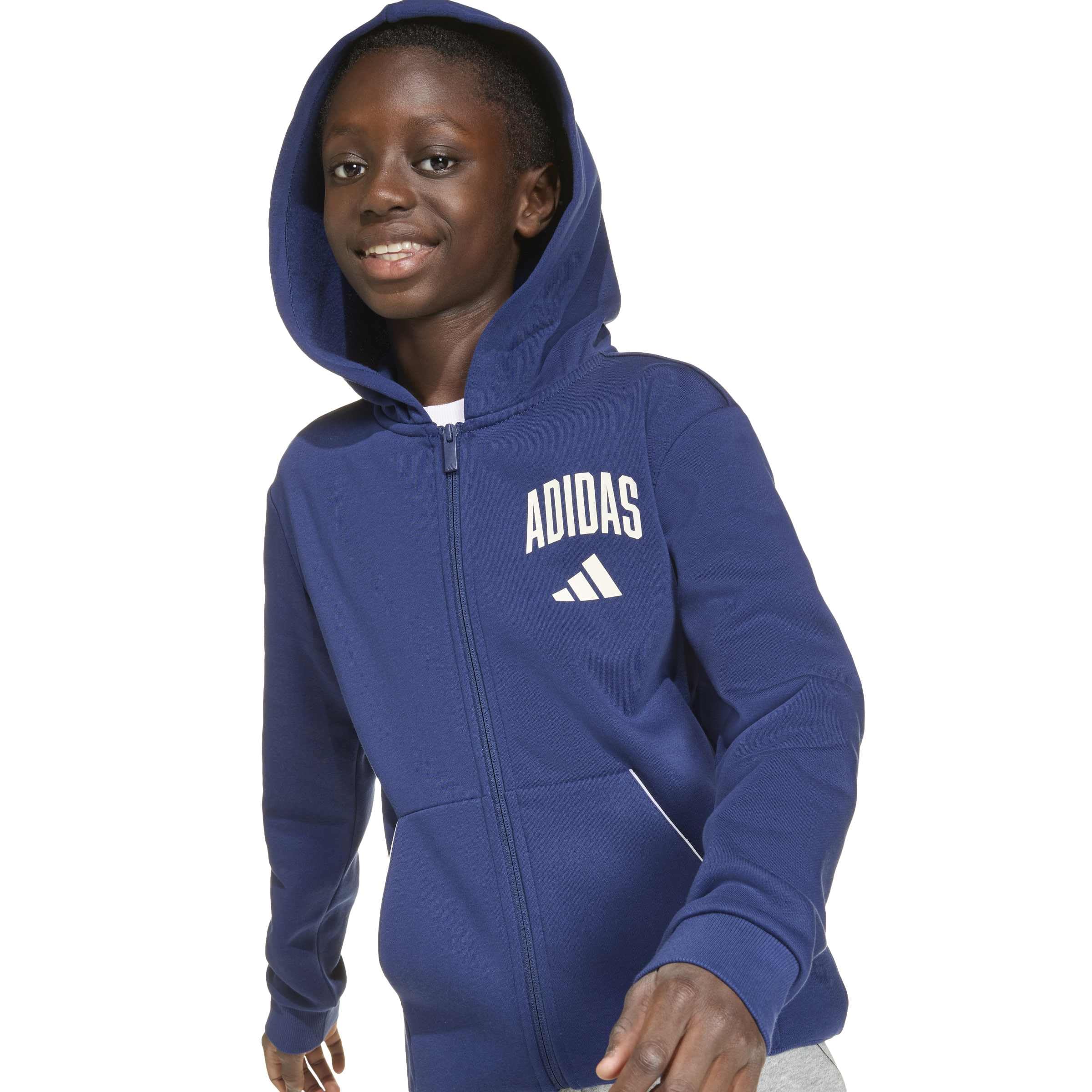 Adidas Seasonals Collegiate Typography Hoody Sweatshirt à Capuche Mixte Enfant