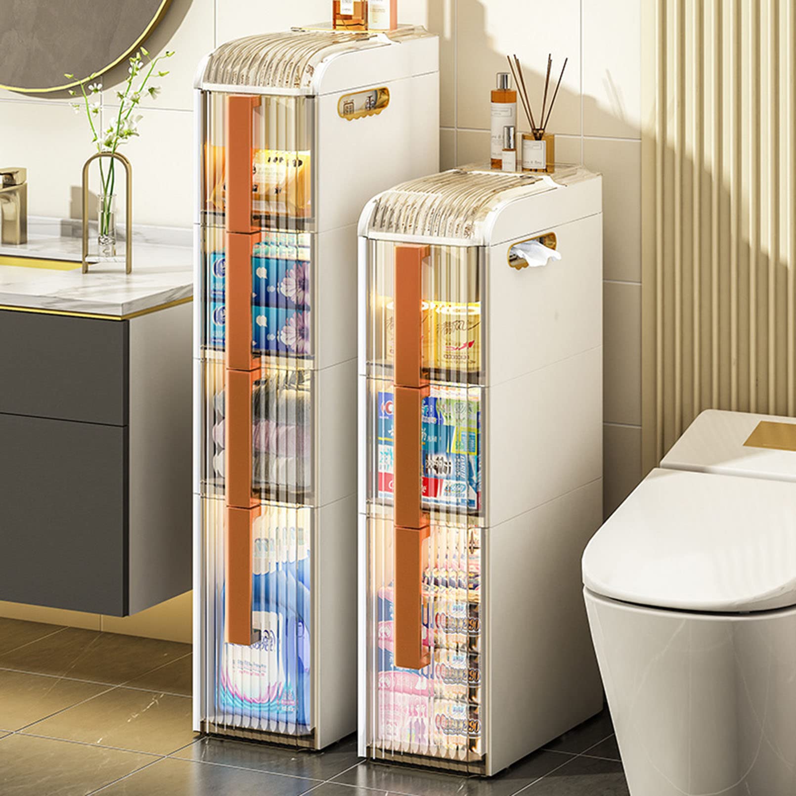 Mueble de suelo para baño, Vitrina de suelo, organizador de muebles para oficina, Sala de estar, cocina y entrada.