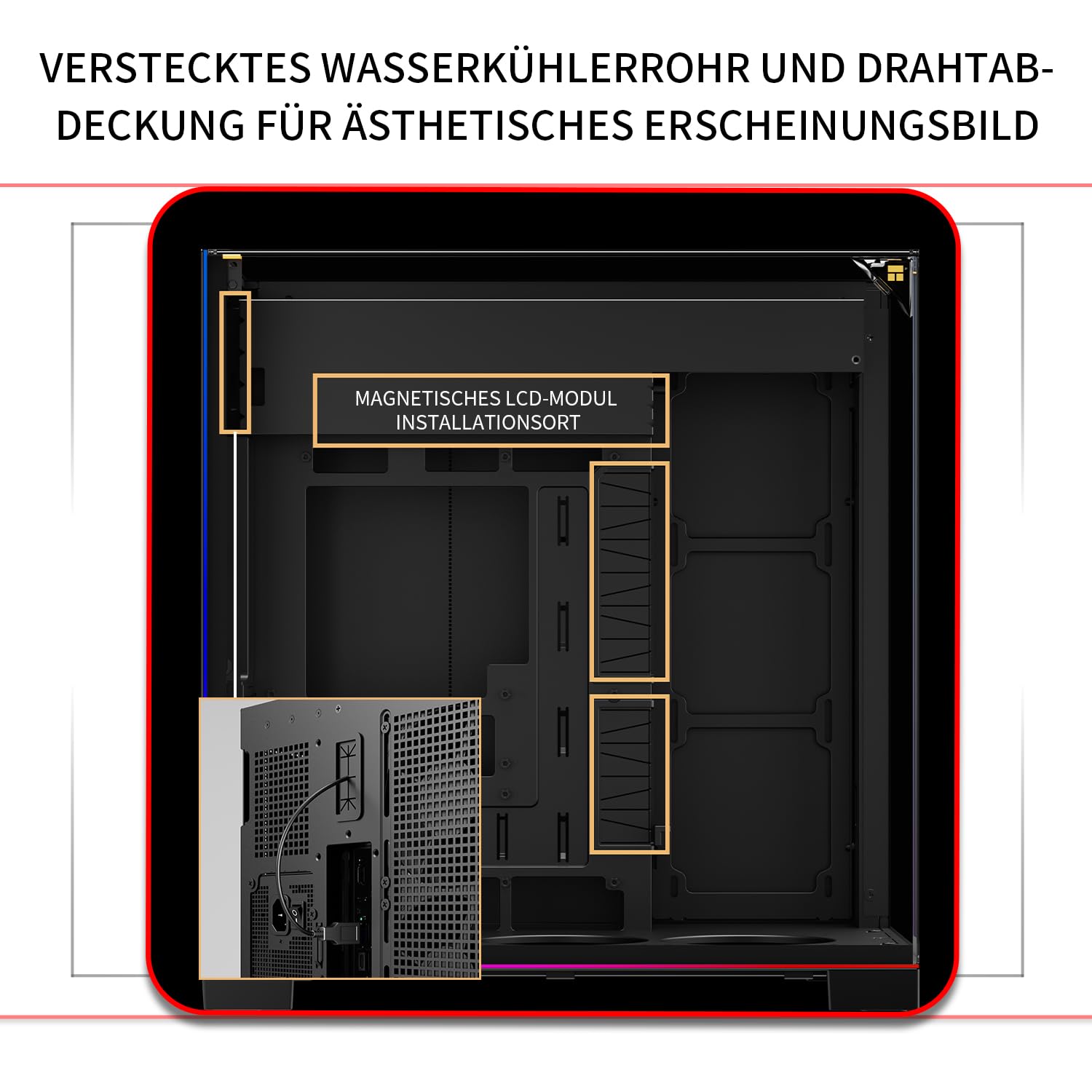 TR-Thermalright A70 Vision z 9,16-calowym wyświetlaczem LCD, rozszerzalna obudowa PC, złącze USB-C, zoptymalizowana pod kątem chłodzenia, wytrzymała ramka do gier, uniwersalne zastosowanie z liniową