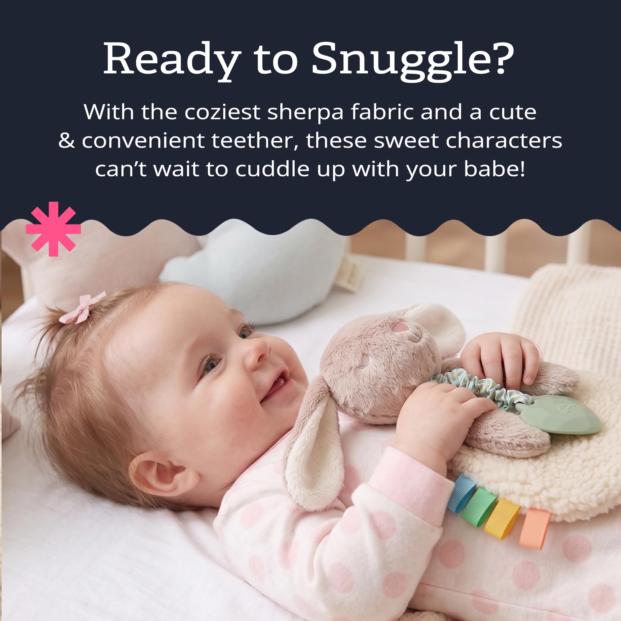 Kiitos♡ Amazon.com : Itzy Ritzy - Itzy Lovey Including Teether - Baby