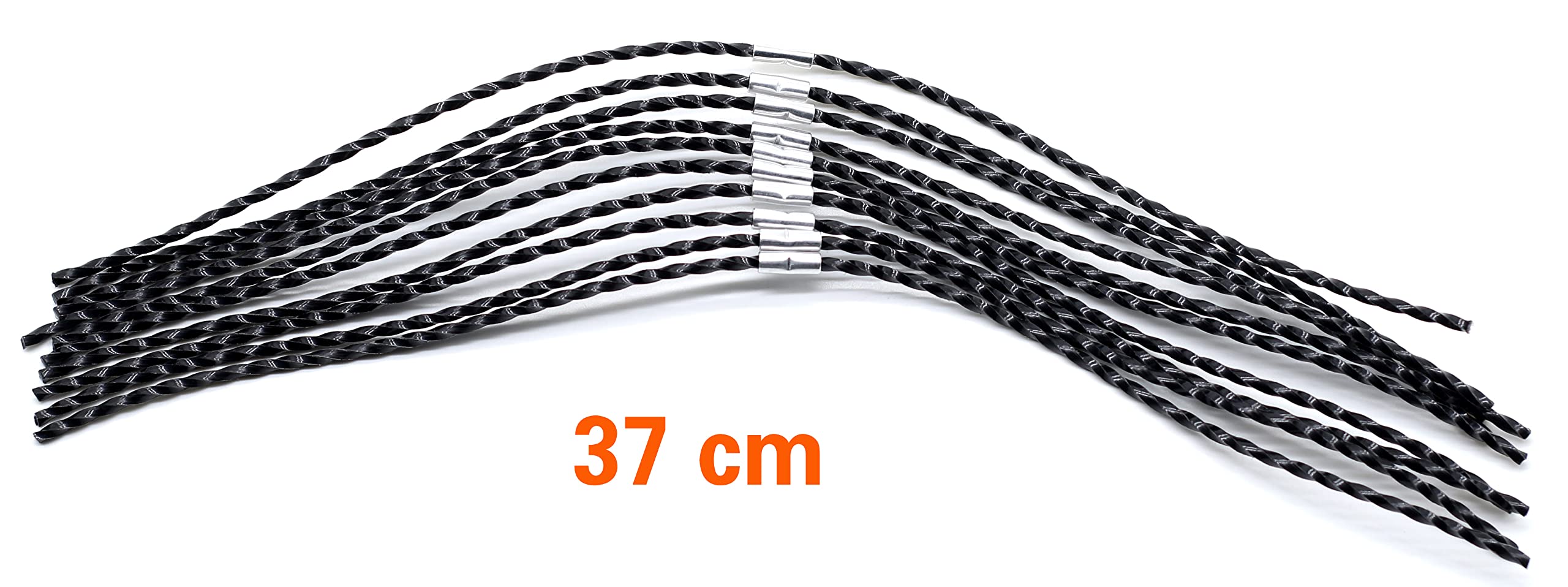Trimmerfaden Kompatibles mit Bosch Rasentrimmer AFS 23-37 (37 cm × 3.5 mm, 10 Stück) F016800431