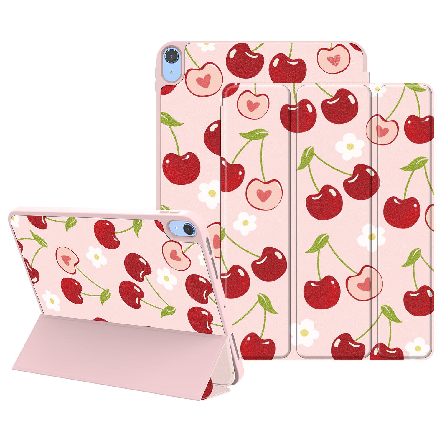 Lornpa Case for iPad (A16) 11th Generation 11 Inch 2025, iPad 10th Generation 10.9 Inch 2022, Protective Case with Pencil Holder, Trifold Smart Stand