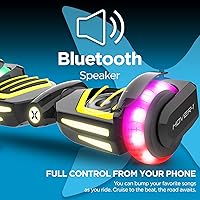 Vista 6 de Hover-1 Ranger + Scooter eléctrico de autoequilibrio - Velocidad máxima de 9 MPH, rango de 9 millas, batería de iones de litio de larga duración