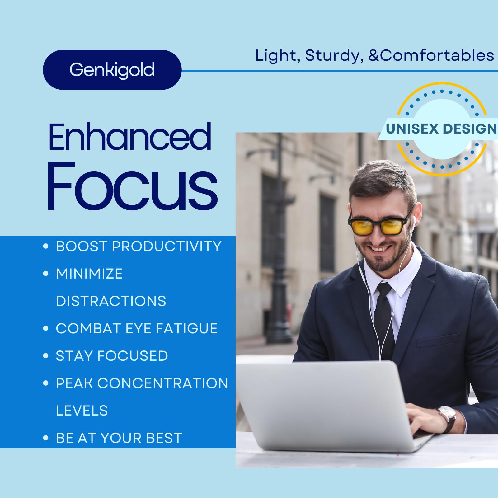 Lunettes Anti-Lumière Bleue:Protégez Vos Yeux des Éblouissements Nocifs de Écran,Prévenez Fatigue Oculaire et Maintenez Santé Oculaire,pour Ordinateur,TV,Jeux,Femmes et Hommes - Étui Inclus